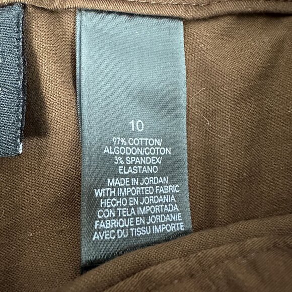 Axcess By Liz Claiborne Womens Brown Stretch Bermuda Shorts Size 10 - Picture 4 of 6